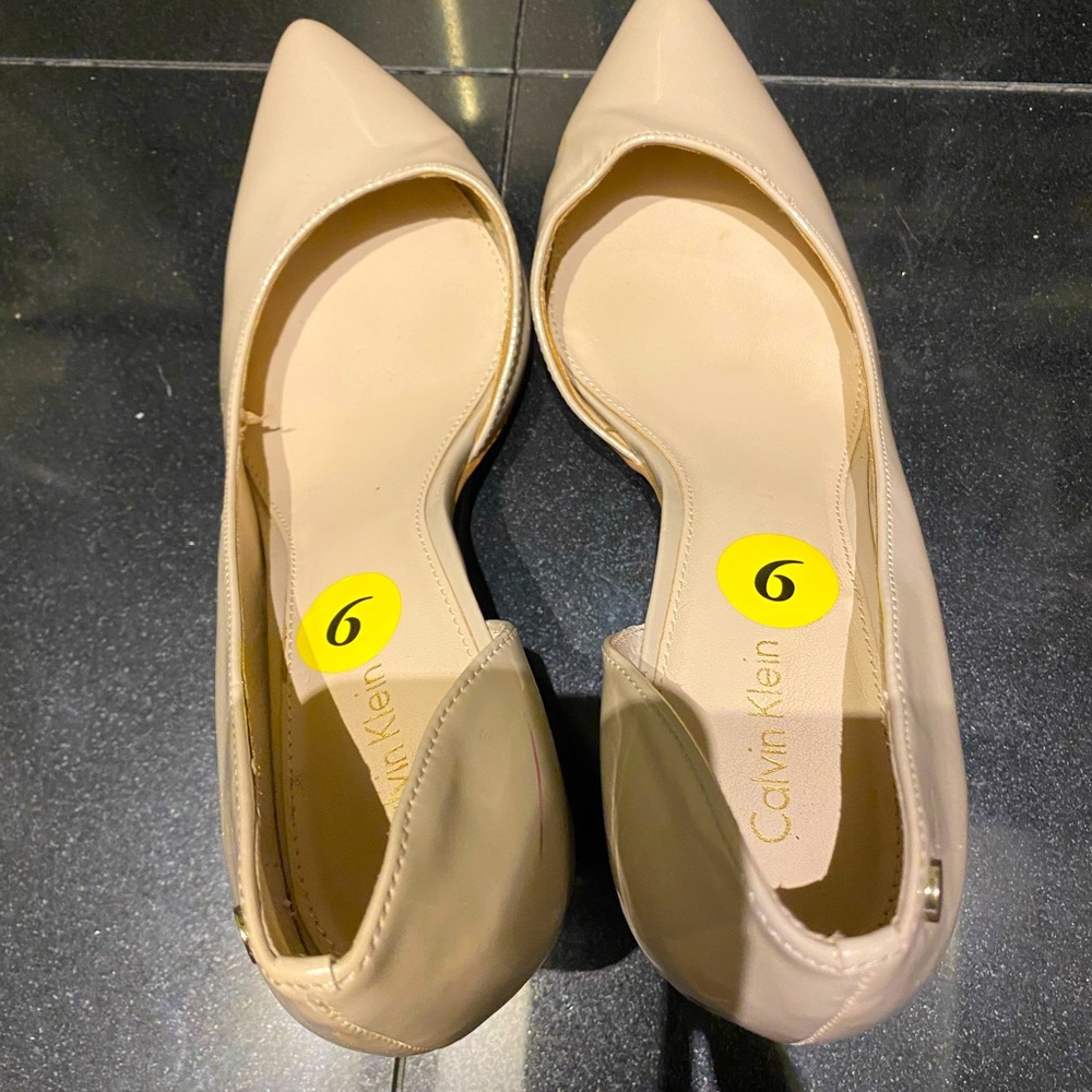 Calvin Klein beige heels